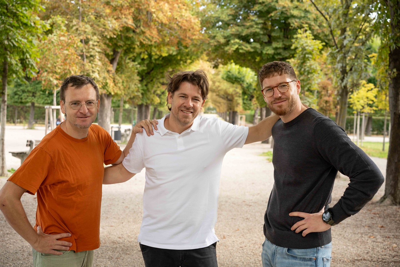 Michael Haller, Christoph Gravogl, Christoph Moser v.l.n.r
